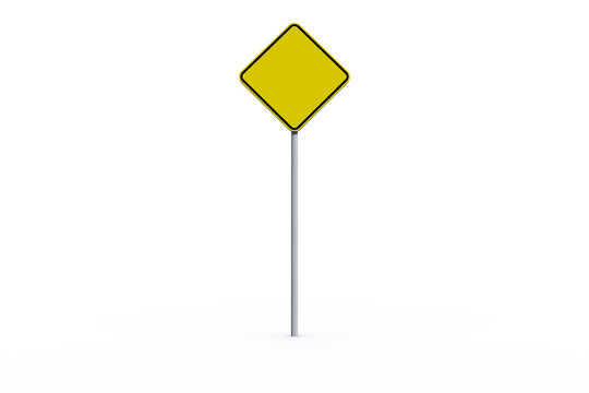 Naklejki Rhombus road sign