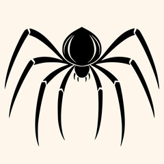Spider vector for logo or icon, drawing Elegant minimalist style,abstract style Illustration