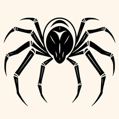 Spider vector for logo or icon, drawing Elegant minimalist style,abstract style Illustration