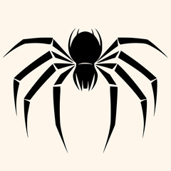 Spider vector for logo or icon, drawing Elegant minimalist style,abstract style Illustration