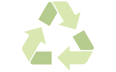 Digital image of recycling symbol