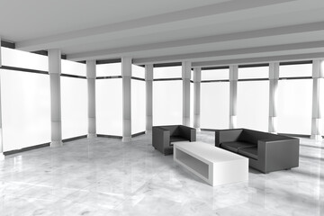 View of modern sitting room