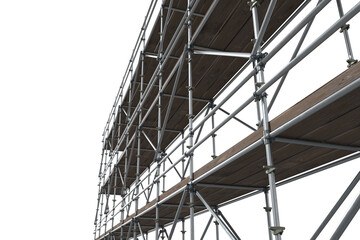Fototapeta na wymiar 3d image of construction scaffolding