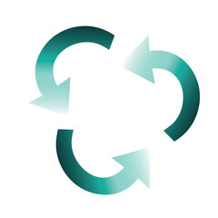 Digital image of recycle symbol