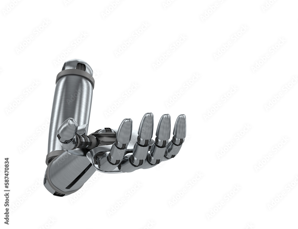 Poster composite image of robot arm