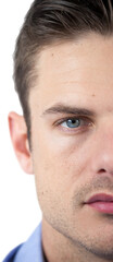 Fototapeta premium Portrait of man with blue eyes