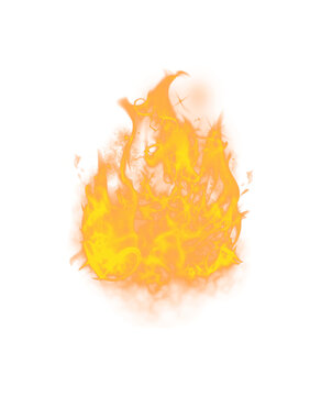 Illustration of burning flame