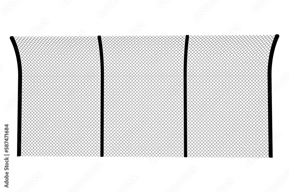 Poster digital composite image of fence