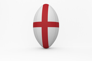 Obraz premium England flag rugby ball