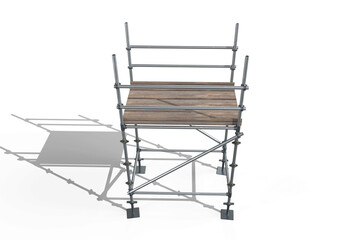 3d image of scaffolding structure