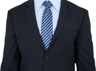 Mid section of well dressed businessman 