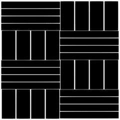 Dark background with abstract shapes. Black and white texture. Seamless monochrome repeating pattern for web page, textures, card, poster, fabric, textile.