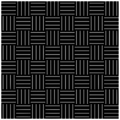 Dark background with abstract shapes. Black and white texture. Seamless monochrome repeating pattern for web page, textures, card, poster, fabric, textile.