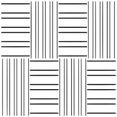 Dark background with abstract shapes. Black and white texture. Seamless monochrome repeating pattern for web page, textures, card, poster, fabric, textile.