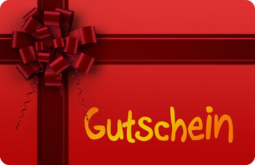 Gift card with festive bow