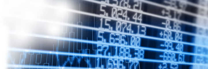 Digital composite image of numbers on screen