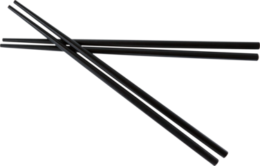 Close up of black chopsticks