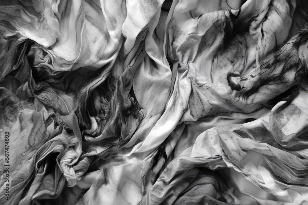 Poster monochromatic fabric pattern. generative ai