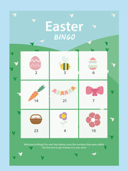 Easter Bingo Card  Page Template