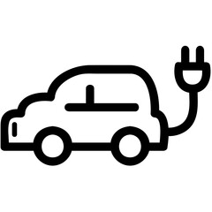 Digital image of electric car