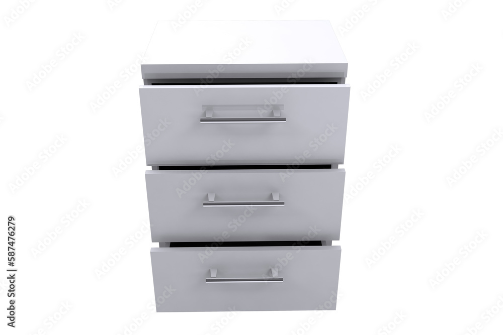 Aufkleber digitally generated image of open storage compartments