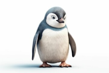 penguin on a white background