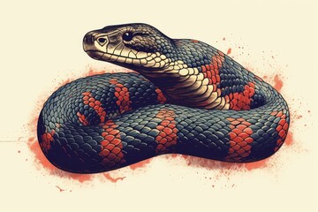 Fototapeta premium close up of a snake