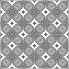 Stylish texture with figures from lines .Geometric lines art. Black and white pattern. Abstract background for web page, textures, card, poster, fabric, textile.