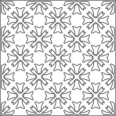 Stylish texture with figures from lines .Geometric lines art. Black and white pattern. Abstract background for web page, textures, card, poster, fabric, textile.