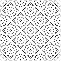 Stylish texture with figures from lines .Geometric lines art. Black and white pattern. Abstract background for web page, textures, card, poster, fabric, textile.