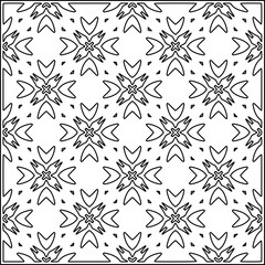 Stylish texture with figures from lines .Geometric lines art. Black and white pattern. Abstract background for web page, textures, card, poster, fabric, textile.