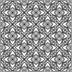 Stylish texture with figures from lines .Geometric lines art. Black and white pattern. Abstract background for web page, textures, card, poster, fabric, textile.