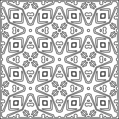 Stylish texture with figures from lines .Geometric lines art. Black and white pattern. Abstract background for web page, textures, card, poster, fabric, textile.