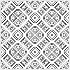 Stylish texture with figures from lines .Geometric lines art. Black and white pattern. Abstract background for web page, textures, card, poster, fabric, textile.