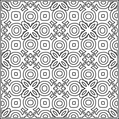 Stylish texture with figures from lines .Geometric lines art. Black and white pattern. Abstract background for web page, textures, card, poster, fabric, textile.