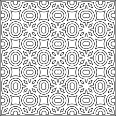 Stylish texture with figures from lines .Geometric lines art. Black and white pattern. Abstract background for web page, textures, card, poster, fabric, textile.