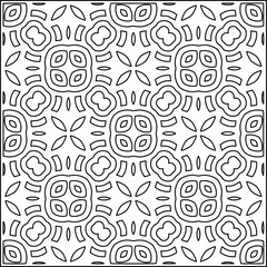 Stylish texture with figures from lines .Geometric lines art. Black and white pattern. Abstract background for web page, textures, card, poster, fabric, textile.