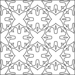 Stylish texture with figures from lines .Geometric lines art. Black and white pattern. Abstract background for web page, textures, card, poster, fabric, textile.