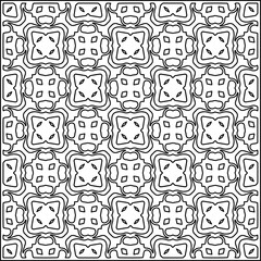 Stylish texture with figures from lines .Geometric lines art. Black and white pattern. Abstract background for web page, textures, card, poster, fabric, textile.