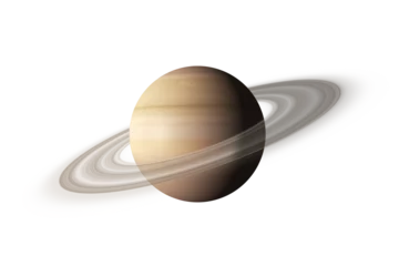 Foto op Canvas Digital generated image of planet Saturn © vectorfusionart