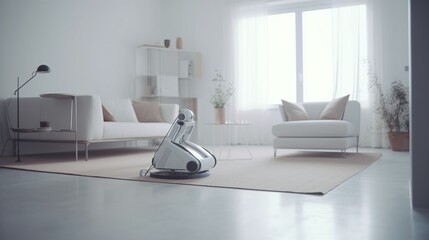 Automated Housekeeping: Robot Maid with a Vacuum Machine  - Generative Ai