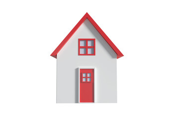 Fototapeta premium 3d illustration of red house