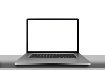 Fototapeta premium Desk with laptop