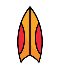 surfboard icon isolated
