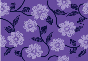 Background Colorful floral repeat design for textiles and digital prints