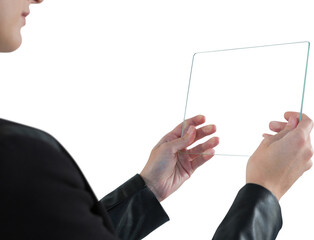 Businesswoman using digital tablet