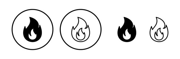 Fire icon vector. fire flame icon
