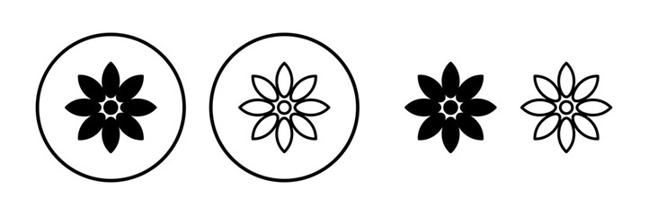 Flower icon vector. floral icon. flower logo