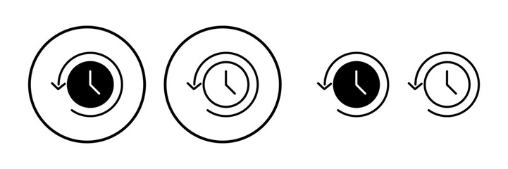 History icon vector. redo history icon