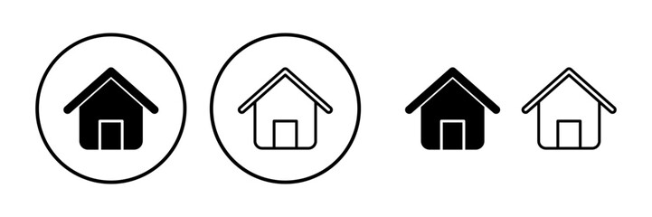 Home icon vector. House vector icon
